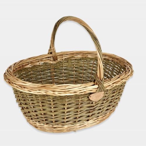 English Willow Garden Basket Oval