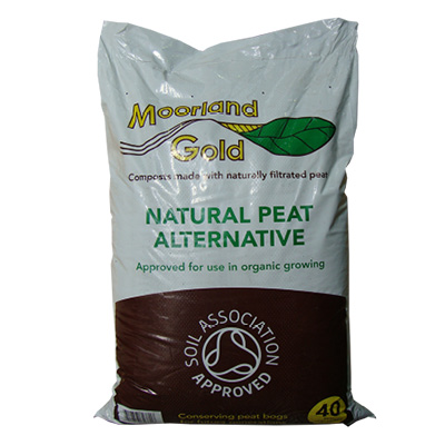 Moorland Gold Compost Natural Peat Alternative 40L